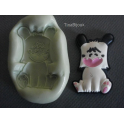 Stampino in silicone per Fimo " "HELLO SPANK"da 3,5cm