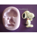 Stampino in silicone per Fimo "SNOOPY" 2,9cm