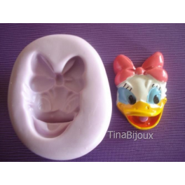 Stampino in silicone per Fimo"PAPERINA" 3,3cm