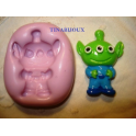 Stampino in silicone per Fimo "MARTIAN TOY STORY" 3cm