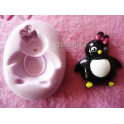 Stampino in silicone per fimo" PINGUINO KAWAI"