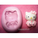 Stampino in silicone per Fimo "LA GATTA HELLO KITTY " da 2,5,cm