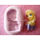 Stampino in silicone per Fimo "PRINCIPESSA ELSA FROZEN" da 3,2cm