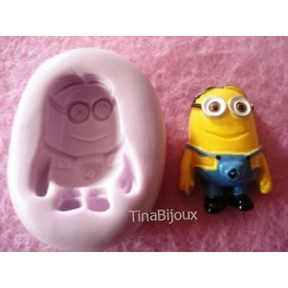 Stampino in silicone per Fimo " MINIONS 2 OCCHI" da 2,6cm