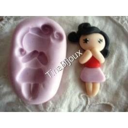 Stampino in silicone per Fimo "HEIDI"da 4cm