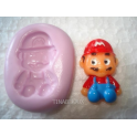 Stampino in silicone per Fimo STAMPINO/STAMPINI SILICONE MOLD" SUPER MARIO"3cm PER PASTA DI ZUCCHERO