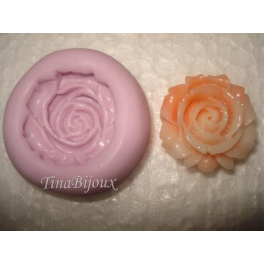 Stampino in silicone per fimo"ROSA ROMANTIC "circa 2,4cm